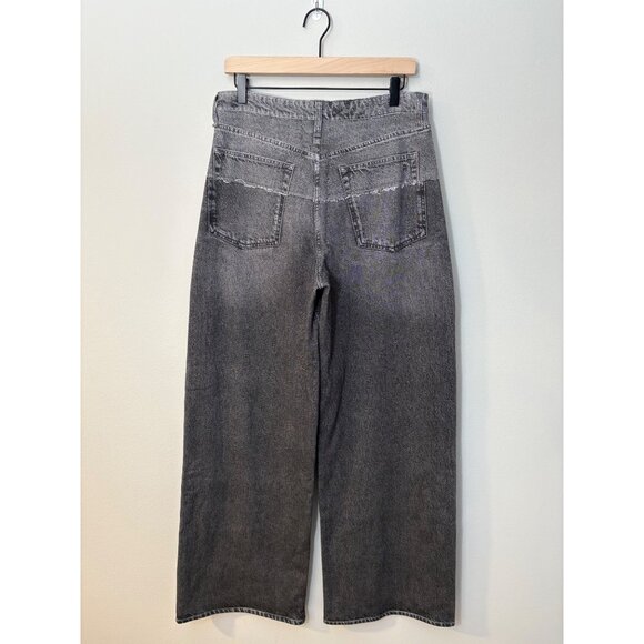 NEW Rag & Bone Charlize Miramar Fleece Terry High-Rise Wide-Leg Sweatpant Jeans - Picture 13 of 14